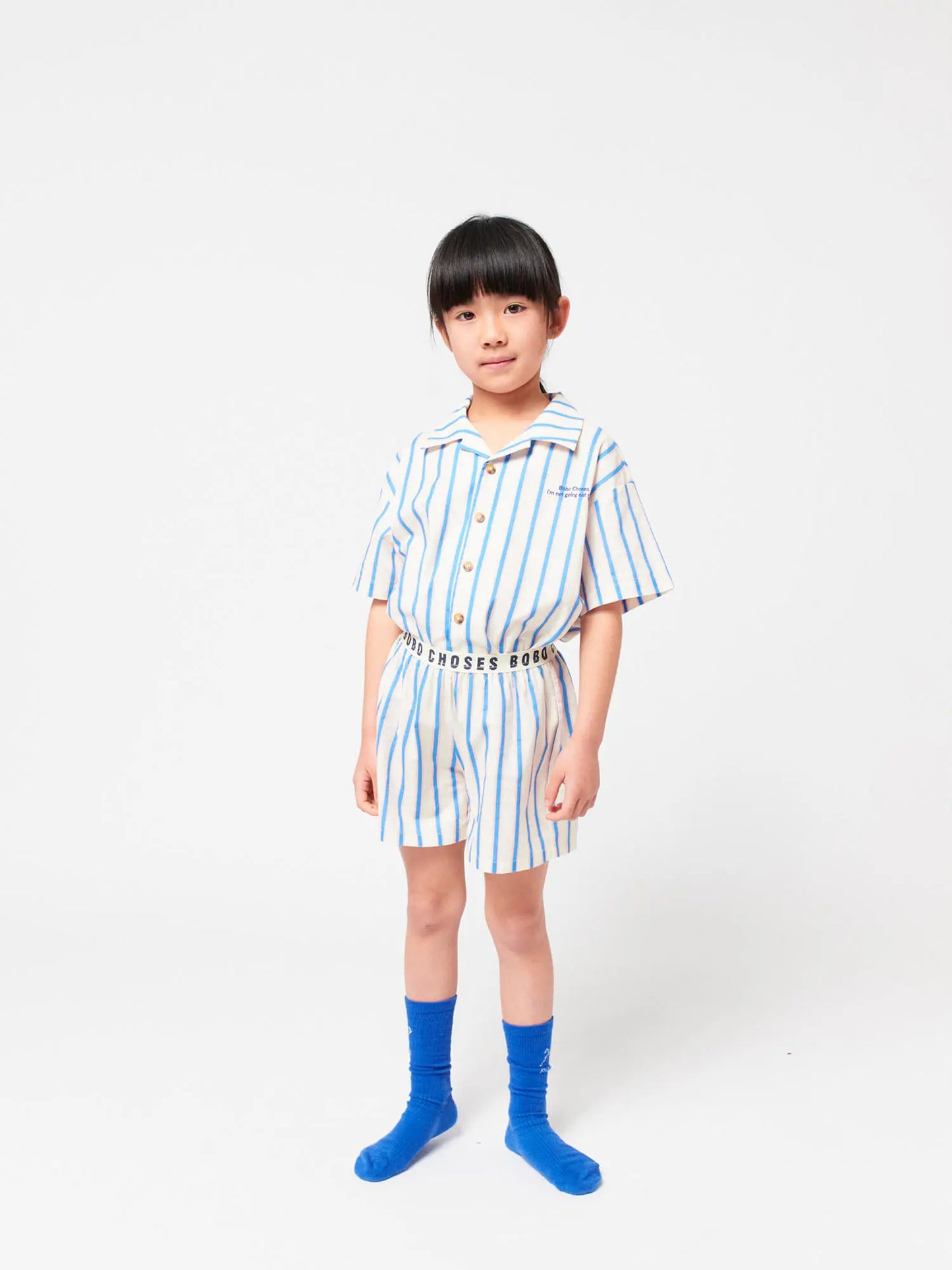 Blue Stripes loungewear woven set