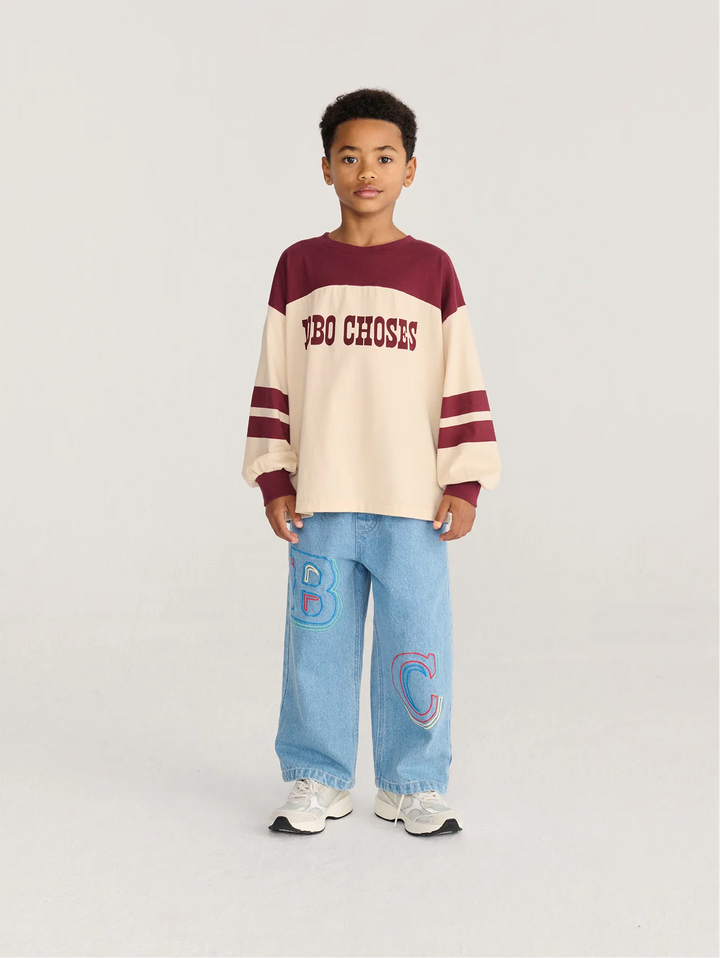 Bobo Choses Embossed denim pants
