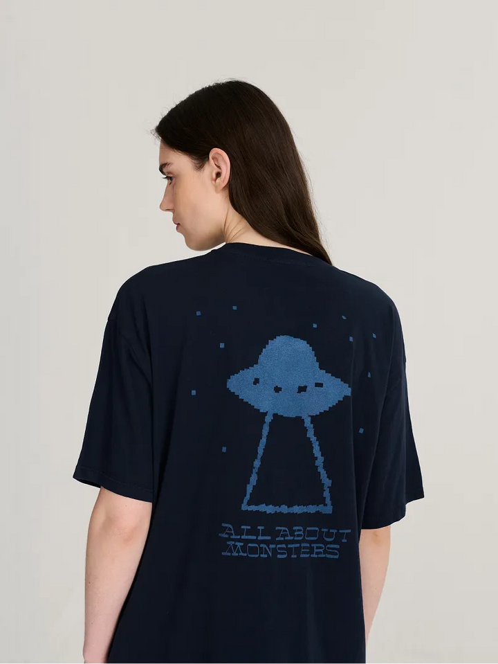 Pixel Abduction oversize T-shirt