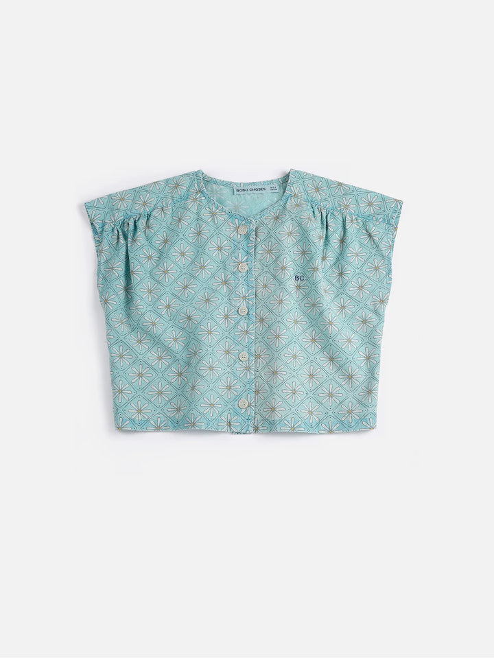 Top de tejido estampado Daisy Mosaic