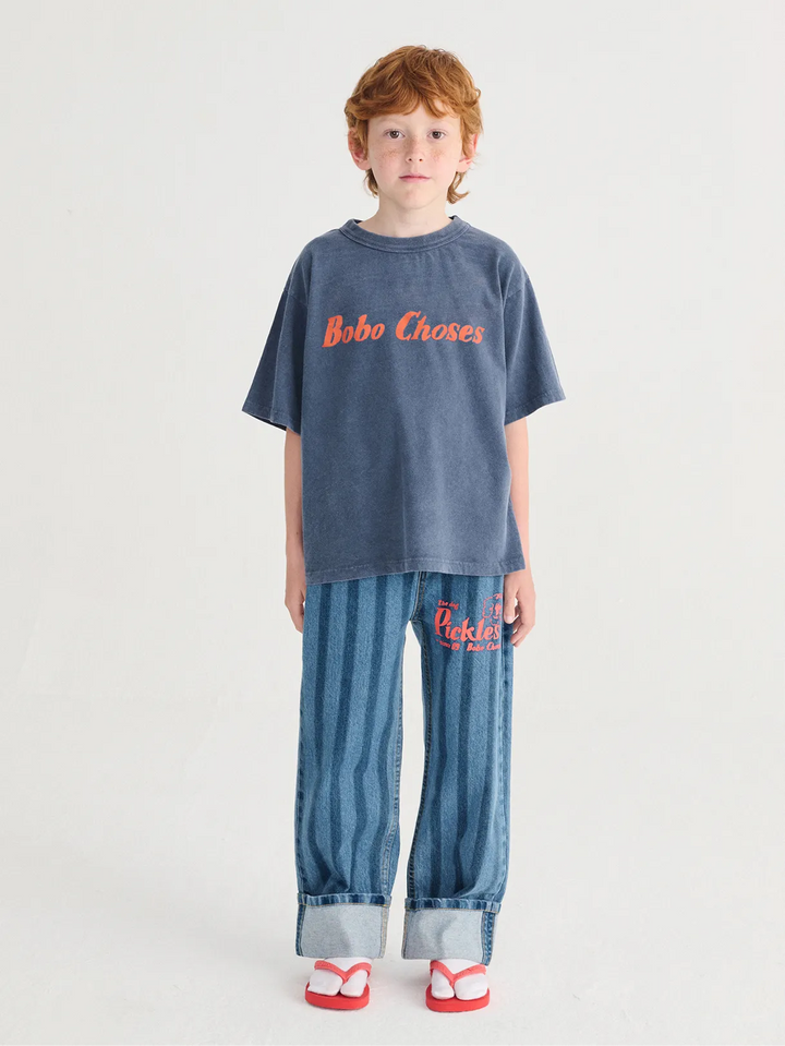 Pickles The Dog Striped denim pants