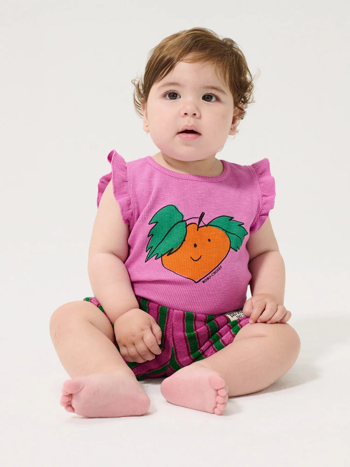 Tangerine ruffled body