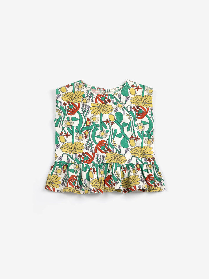 Color Herbalist all over woven blouse