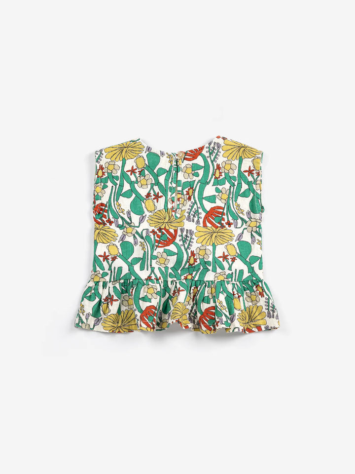 Color Herbalist all over woven blouse