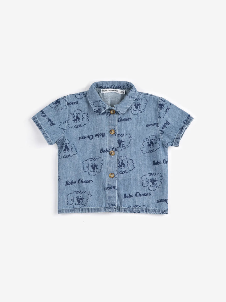 Pickles The Dog all over denim shirt