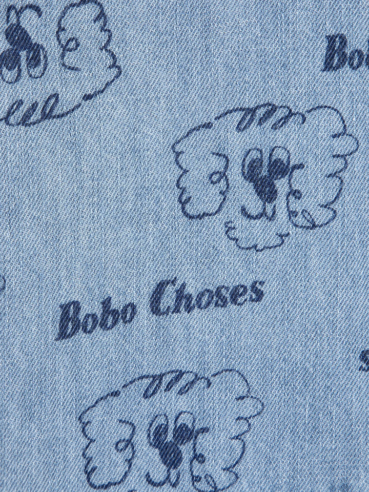Pickles The Dog all over denim shirt