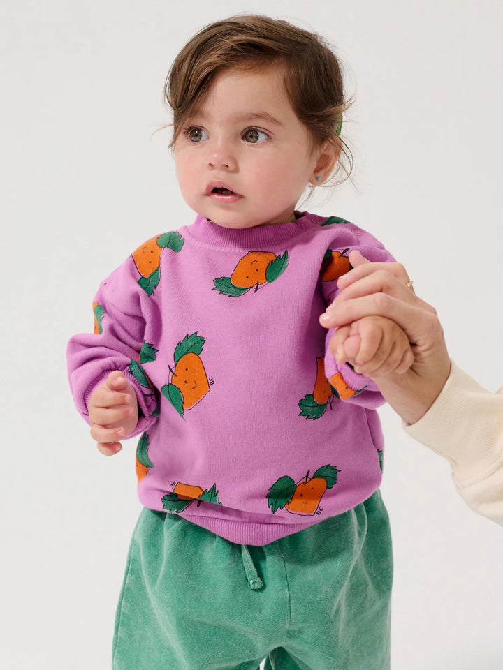 Tangerine all over sweatshirt