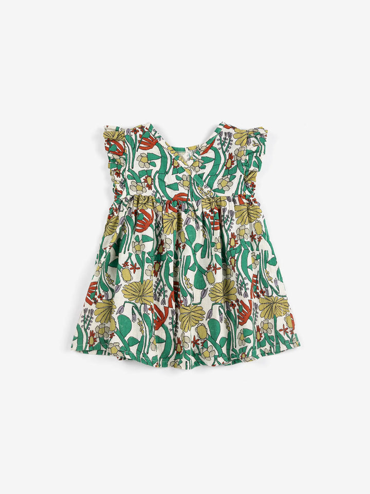 Color Herbalist all over woven dress