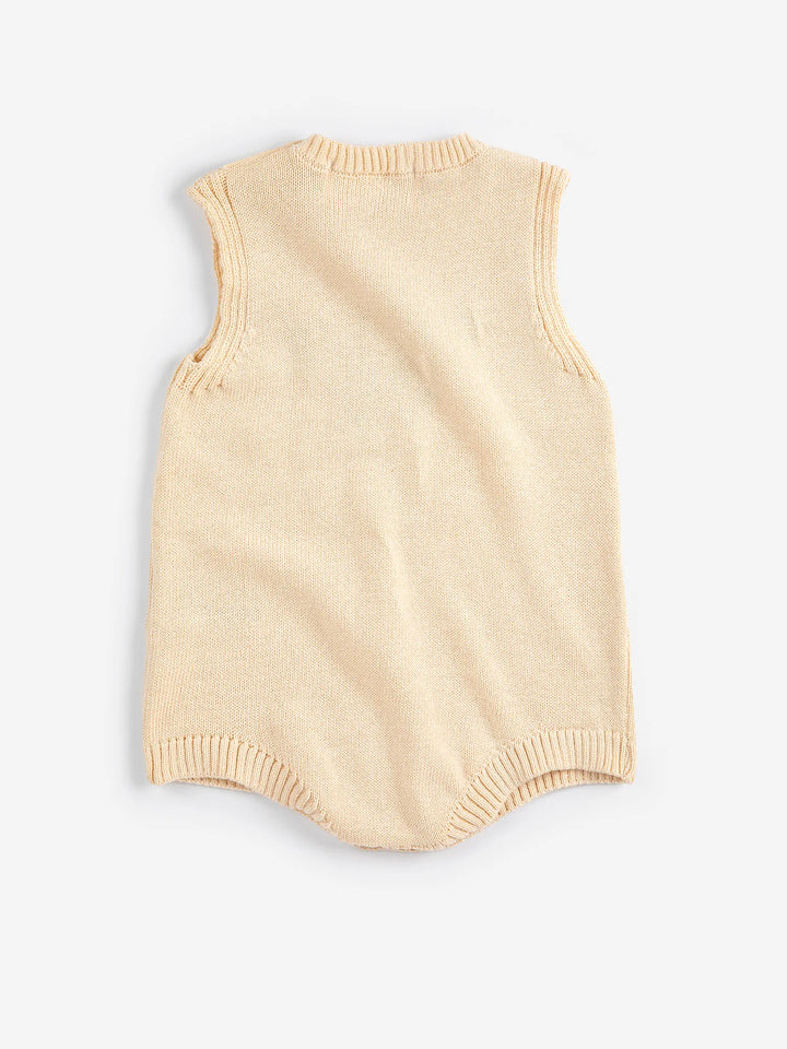 Pixel Sugar Beet knitted romper