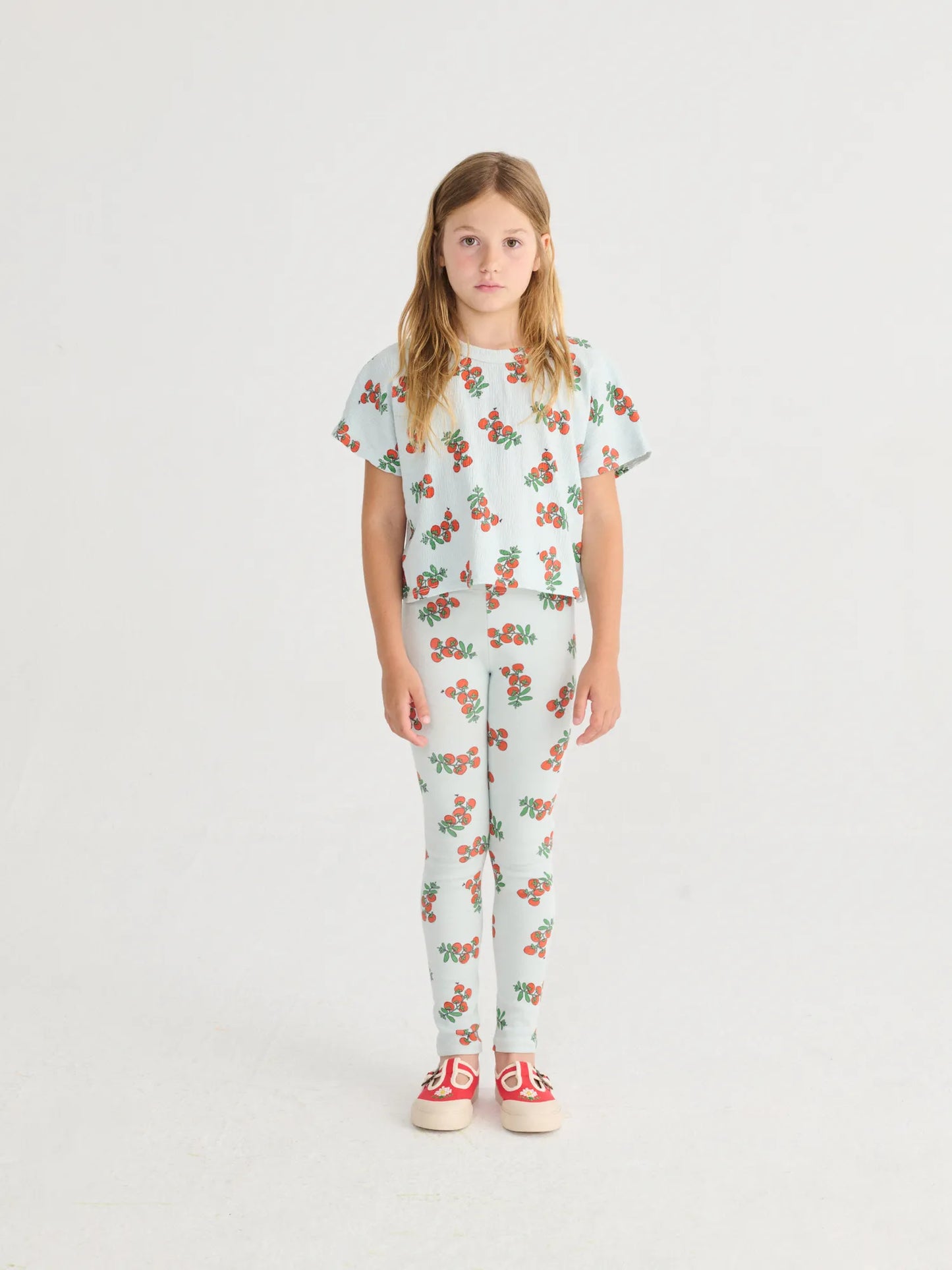 Juicy Tomatoes all over cropped T-shirt