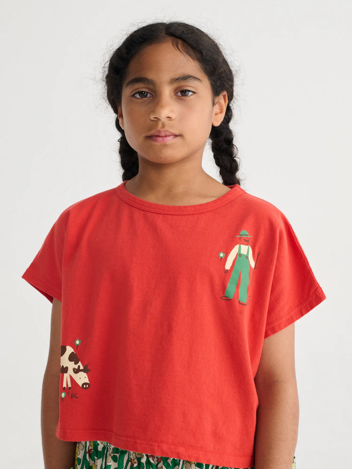 Farm Adventure cropped T-shirt