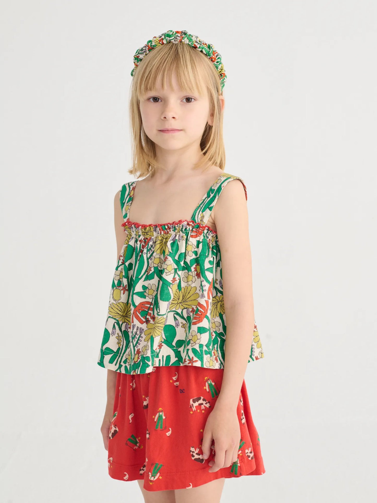 Color Herbalist all over woven top