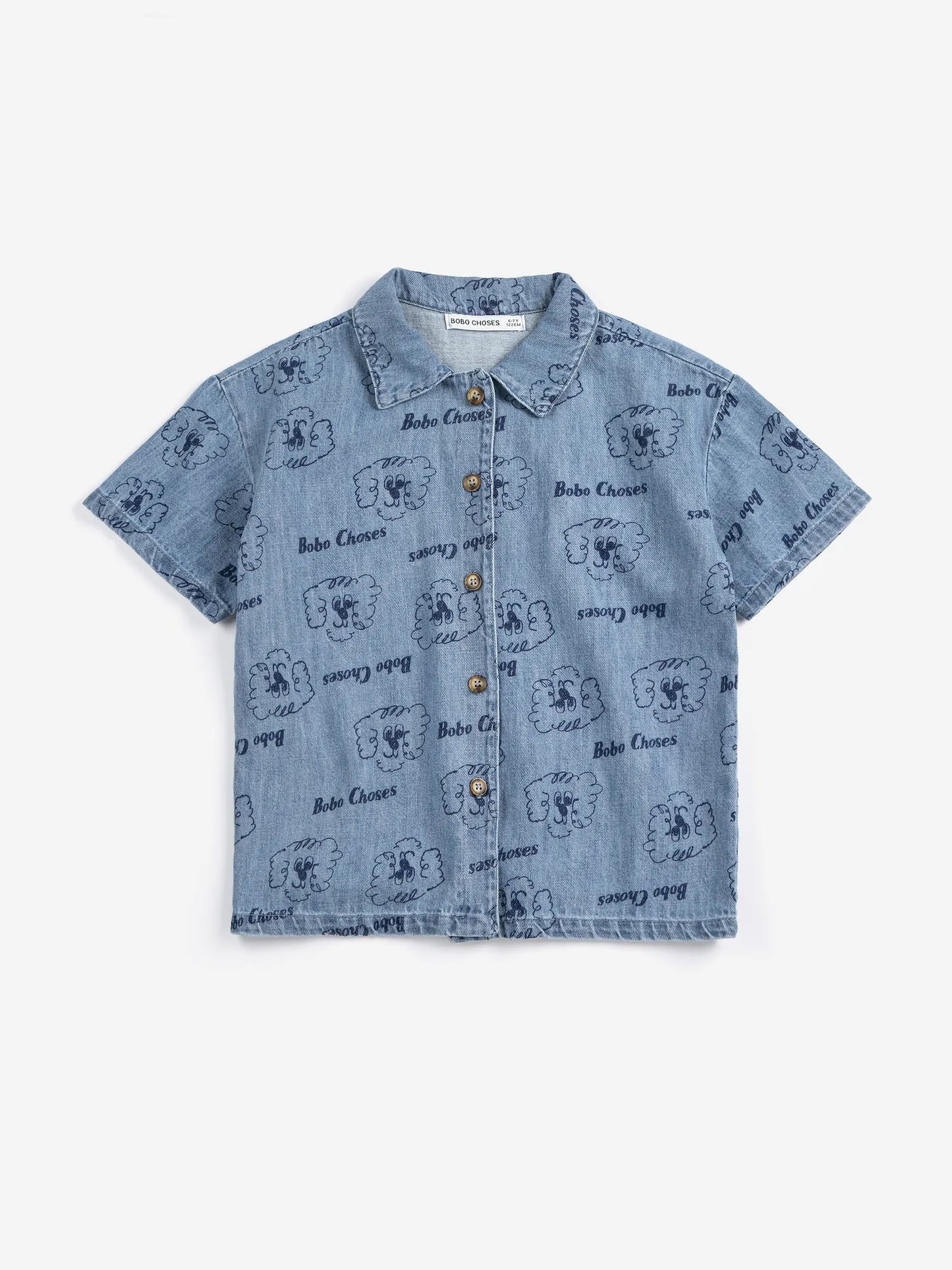 Pickles The Dog all over denim shirt