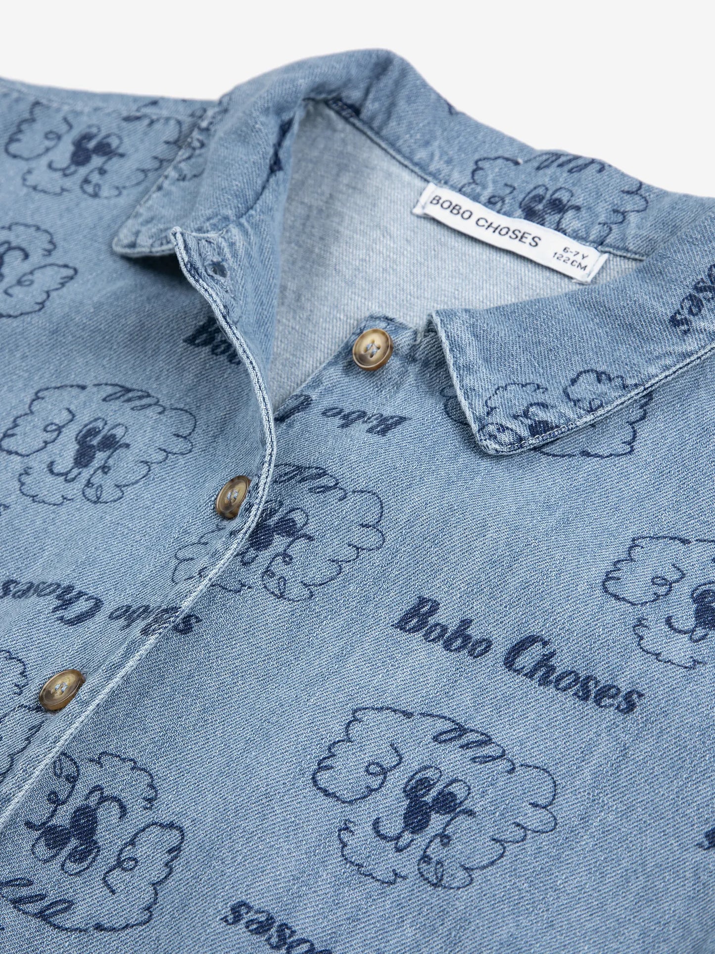 Pickles The Dog all over denim shirt