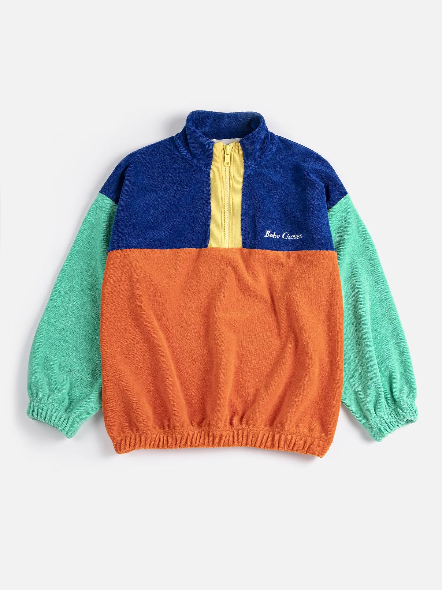 Bobo Choses color block zipped sweatshirt