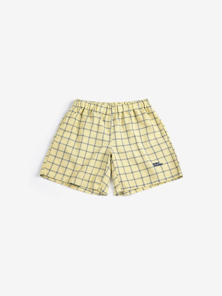 Spicy Window Pane woven bermuda shorts