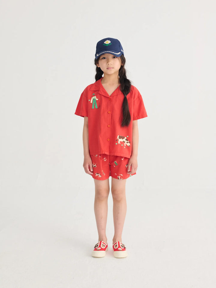 Farm Adventure all over woven shorts
