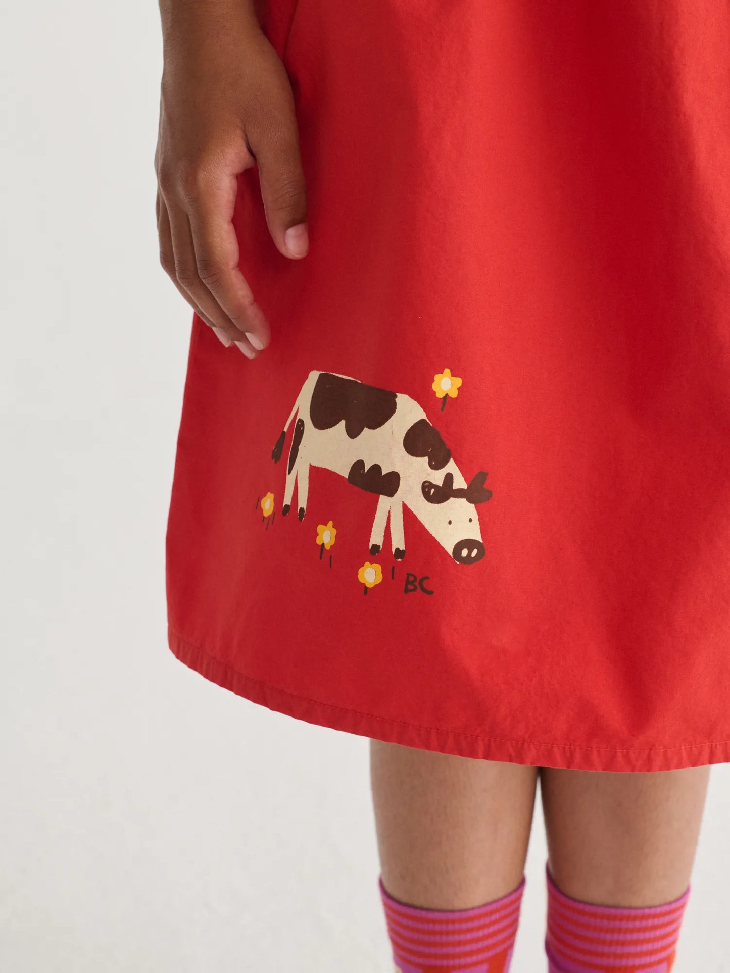 Farm Adventure woven midi skirt