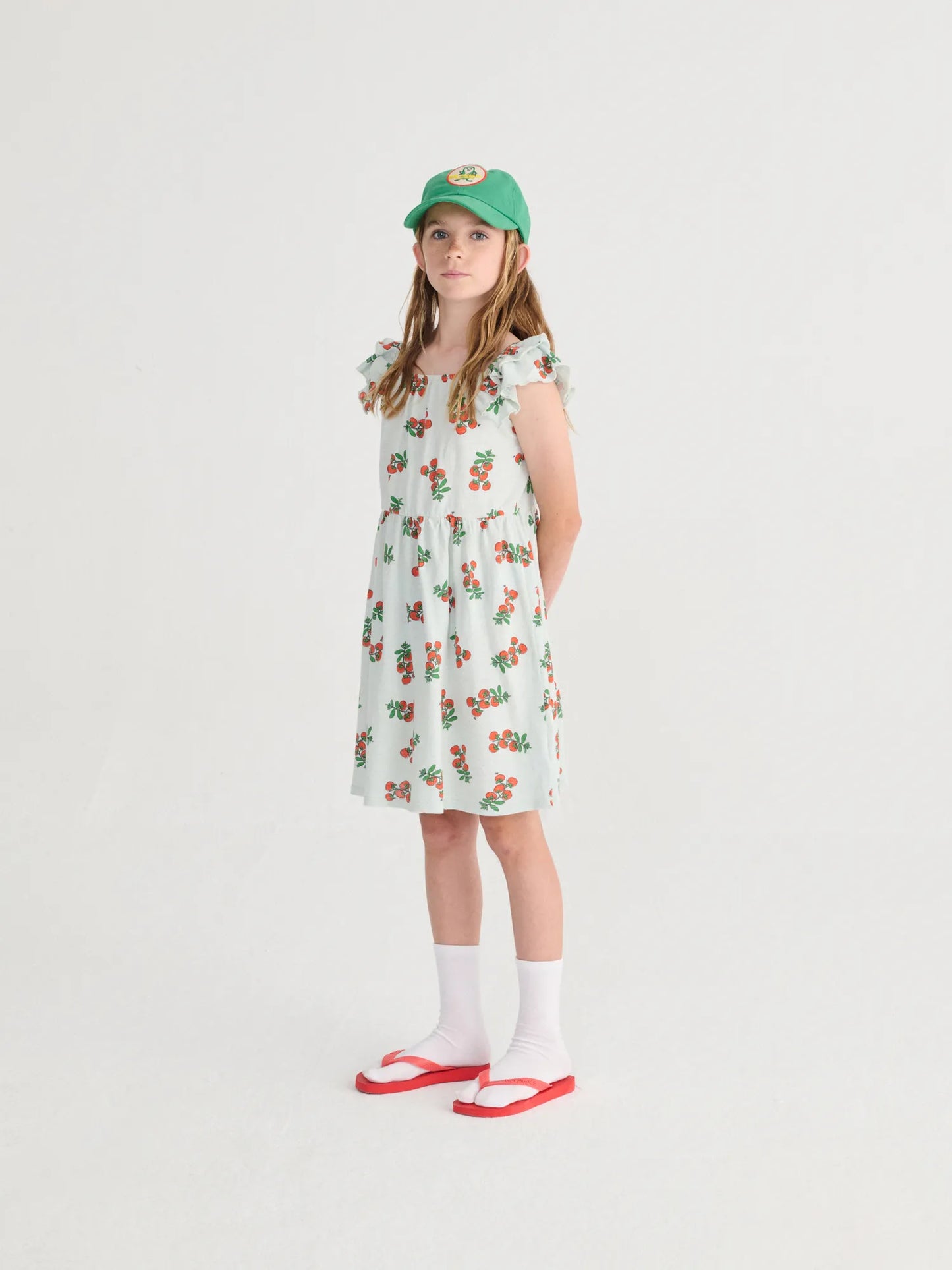 Vestit amb volants estampat Juicy Tomatoes