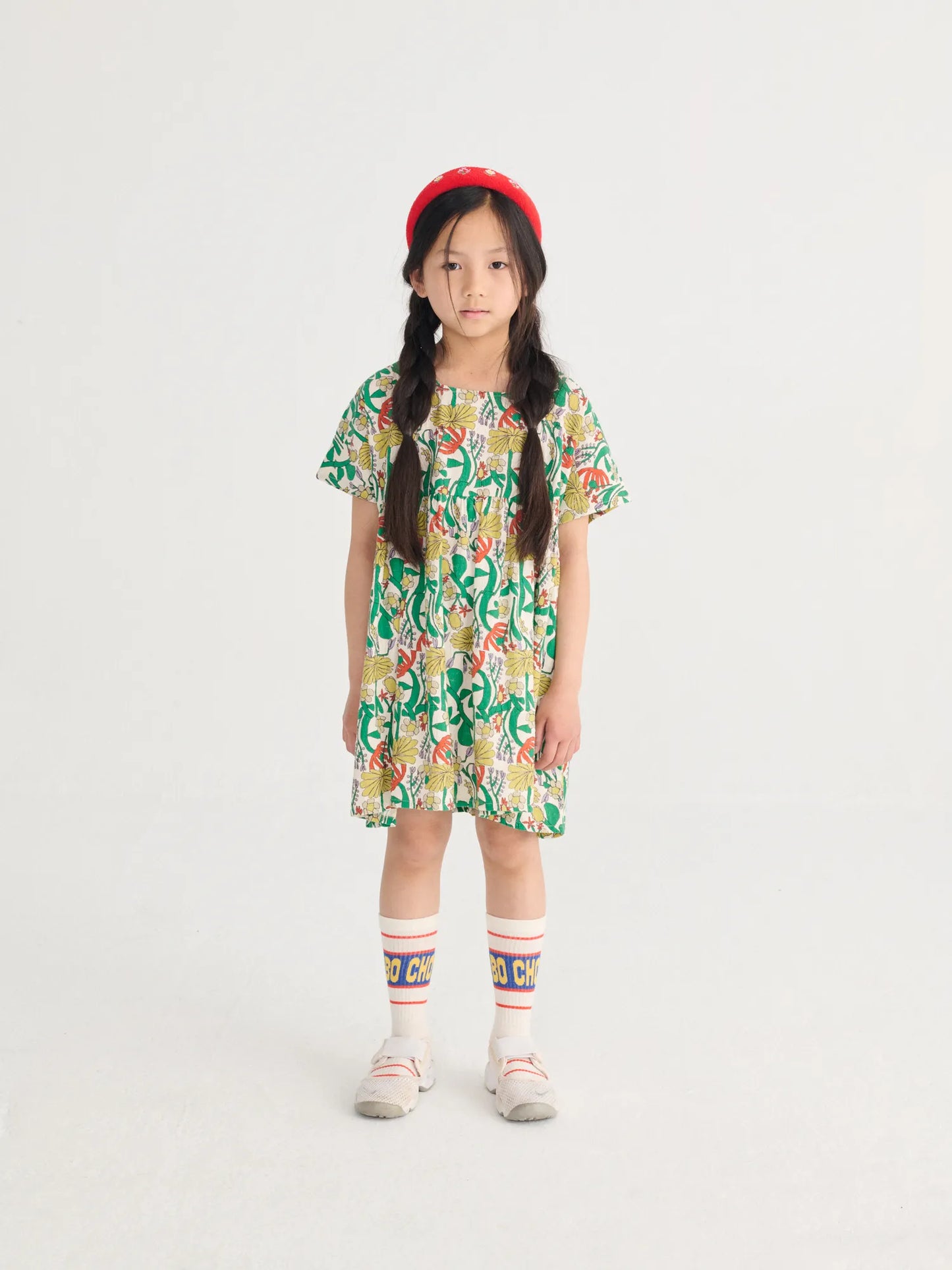 Color Herbalist all over woven dress