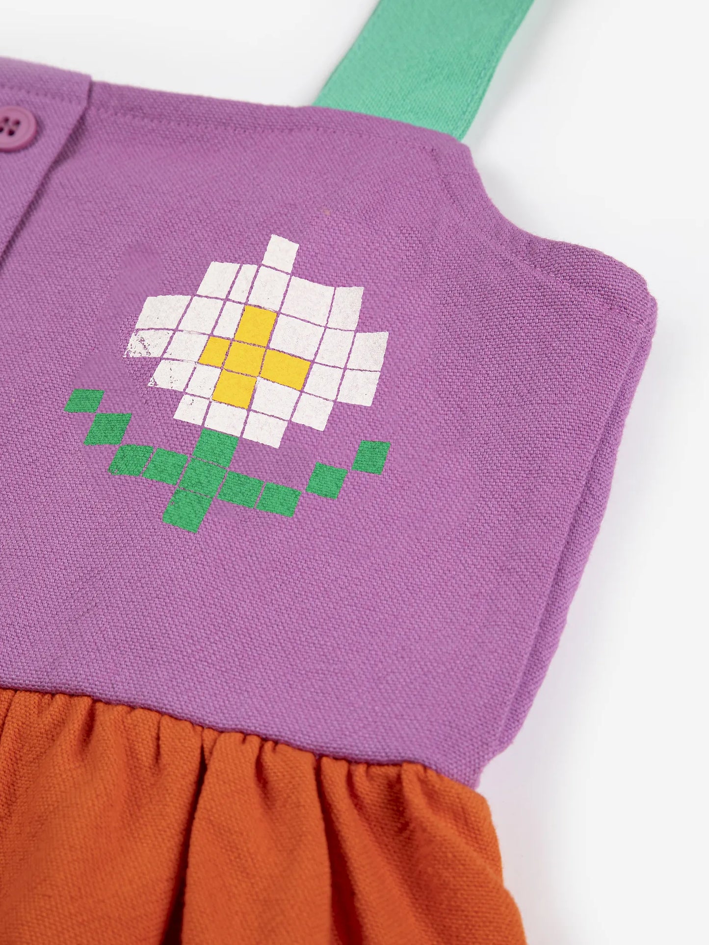 Vestit teixit Color Block Pixel Daisy