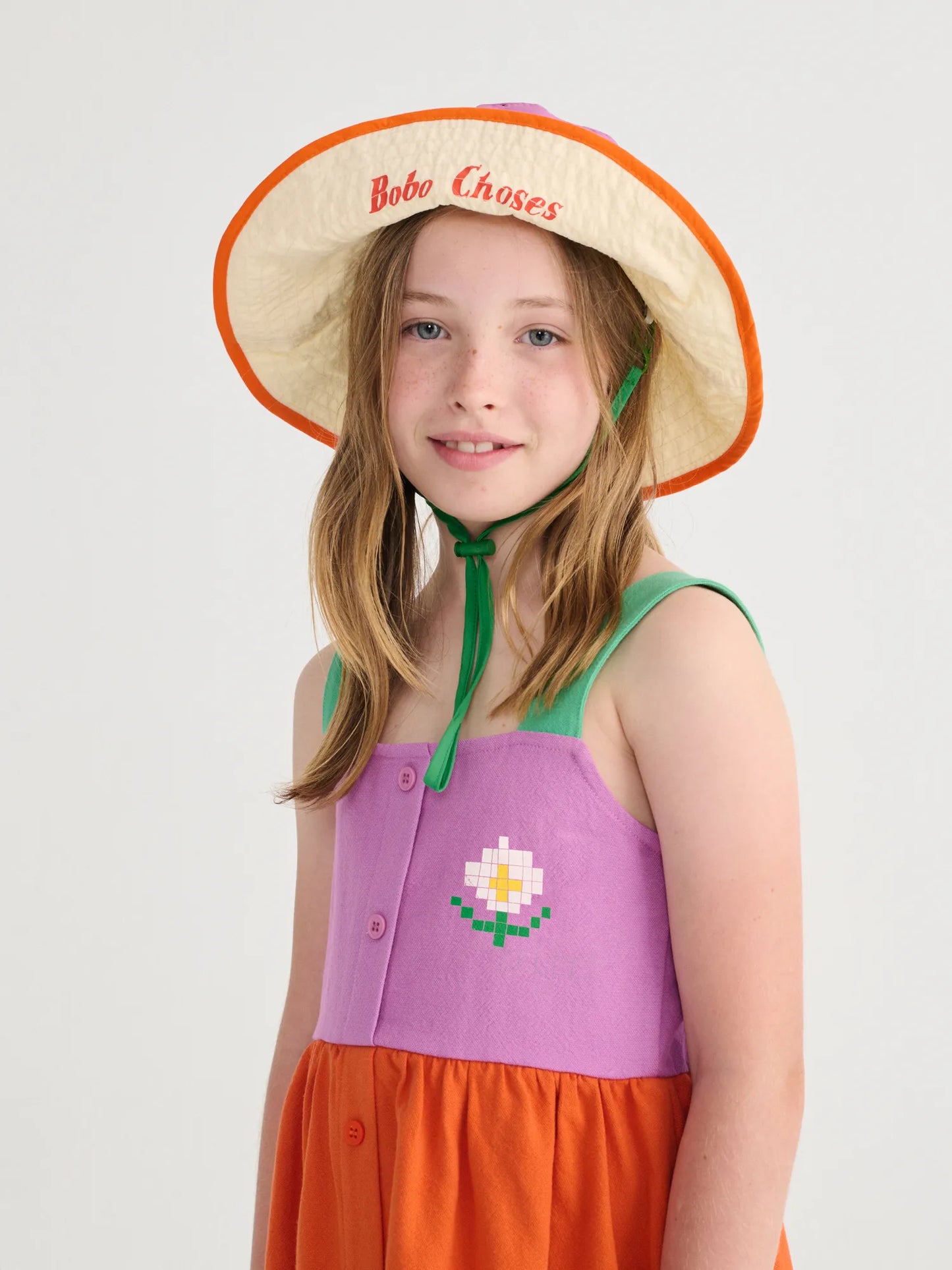Vestit teixit Color Block Pixel Daisy