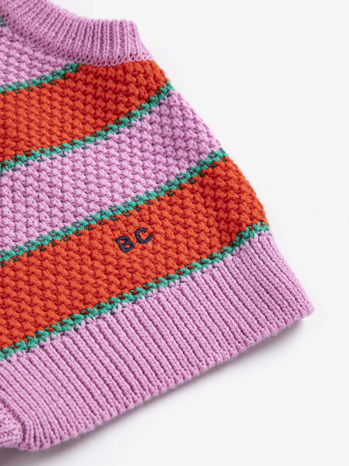 BC Striped knitted vest