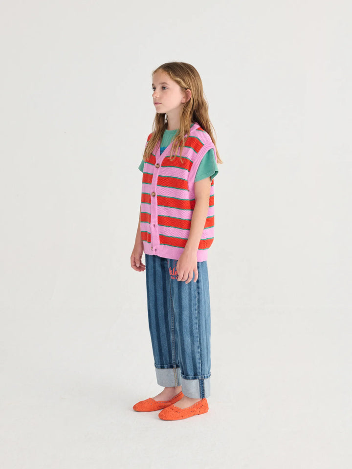 BC Striped knitted vest