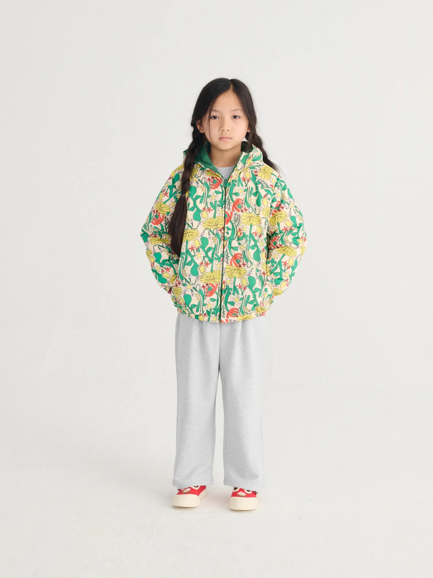 Color Herbalist all over reversible light anorak