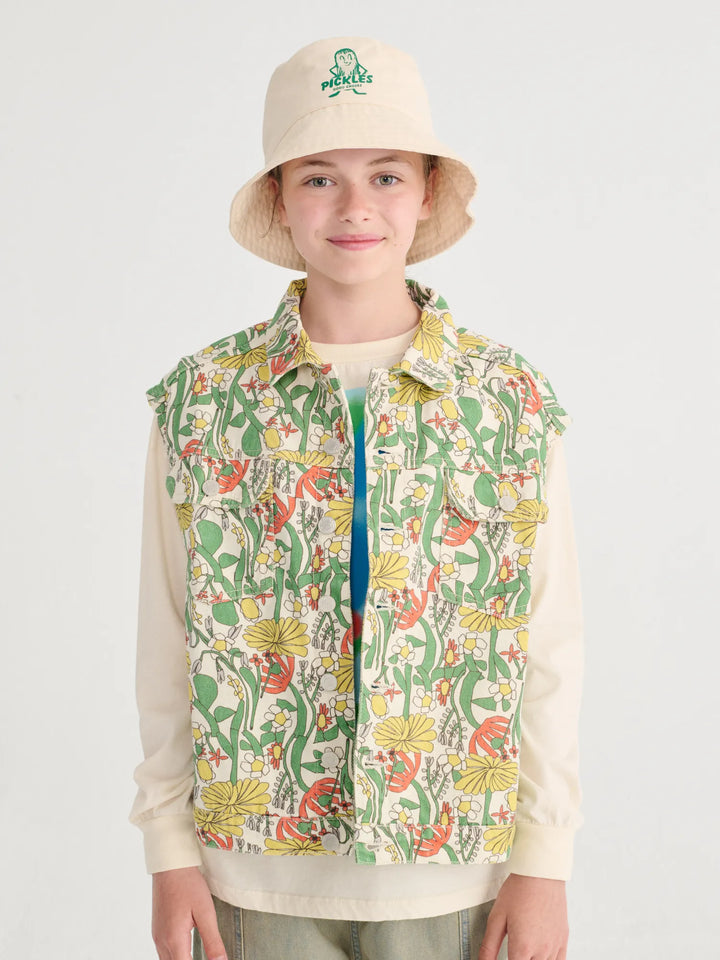 Chaleco de sarga estampado Color Herbalist