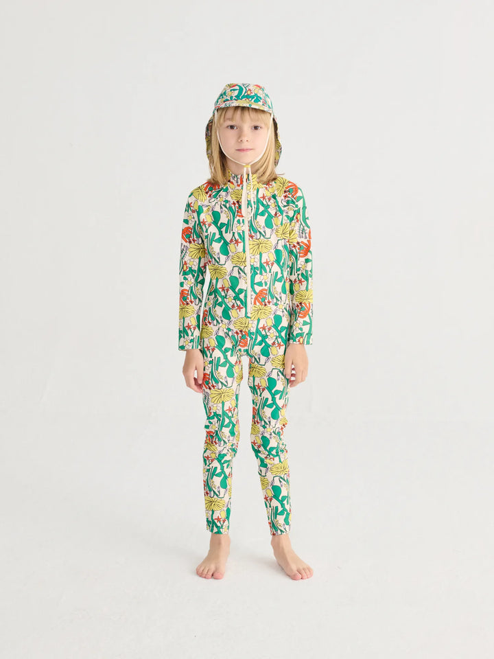 Color Herbalist all over swim overall