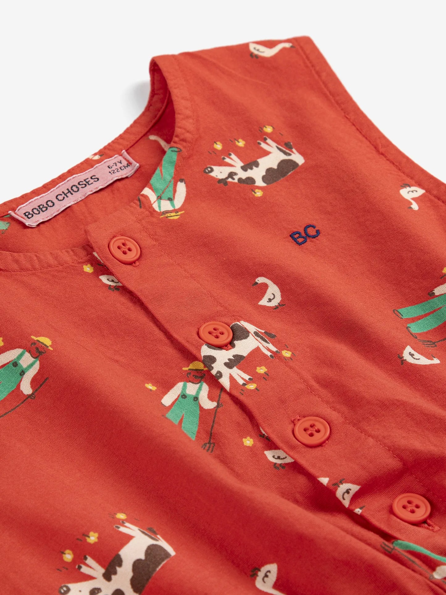Farm Adventure all over woven dress
