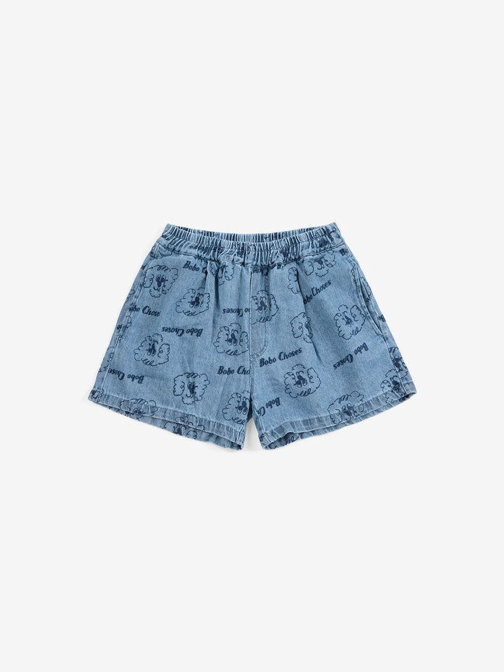 Pickles The Dog all over denim short
