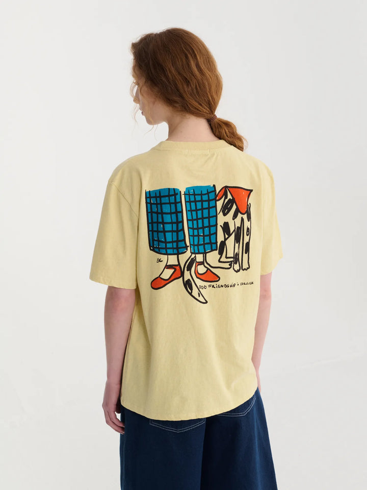 Dog Friendship fitted T-shirt