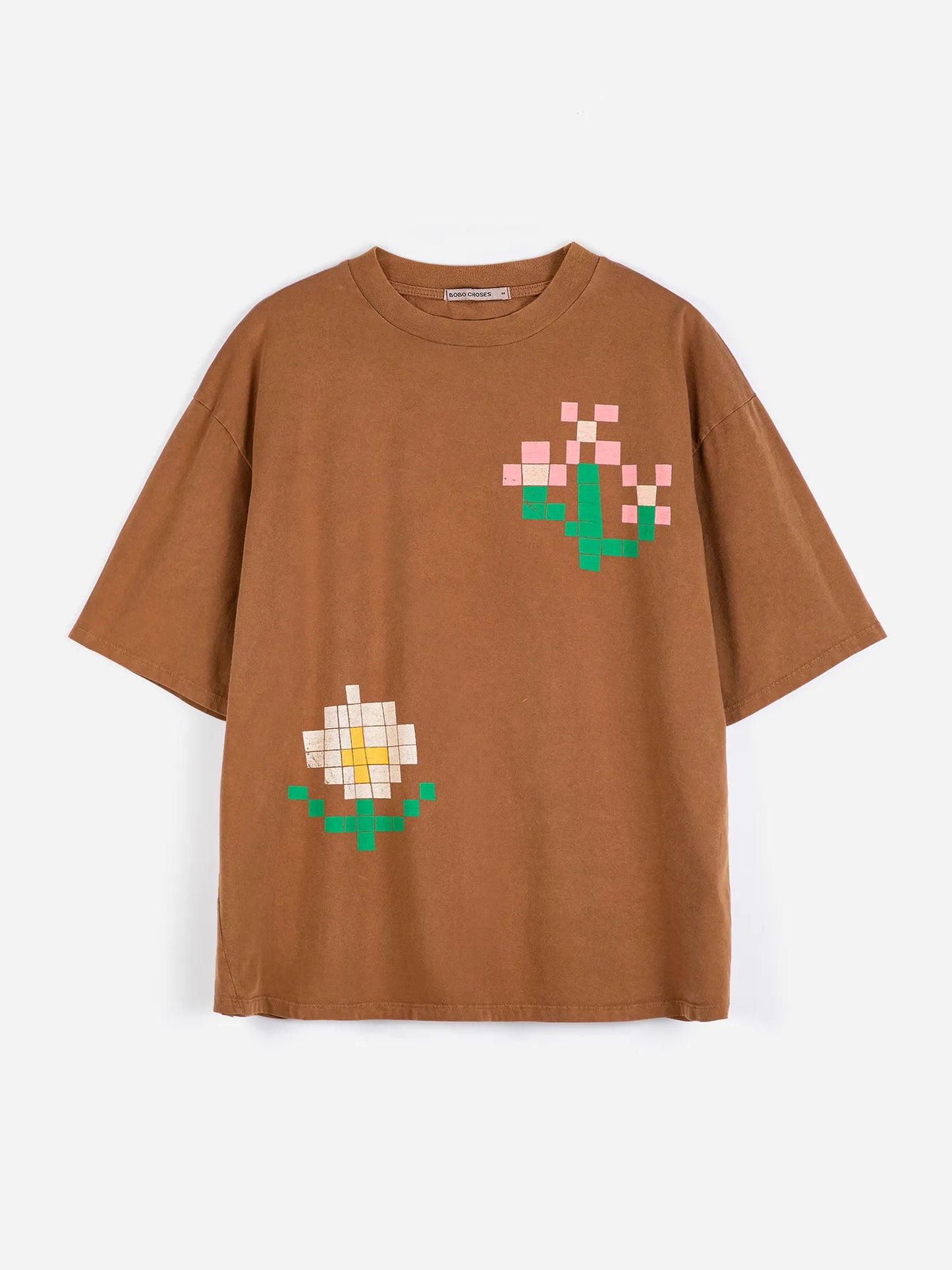 Pixel Flowers oversize T-shirt