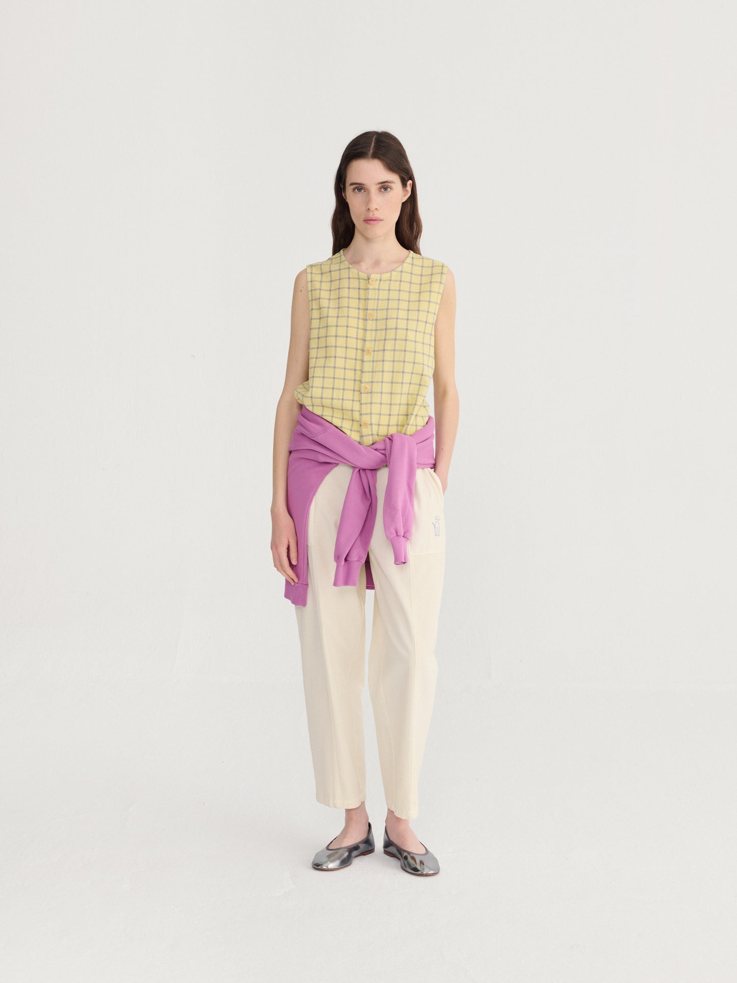 Pantalon cocon écru