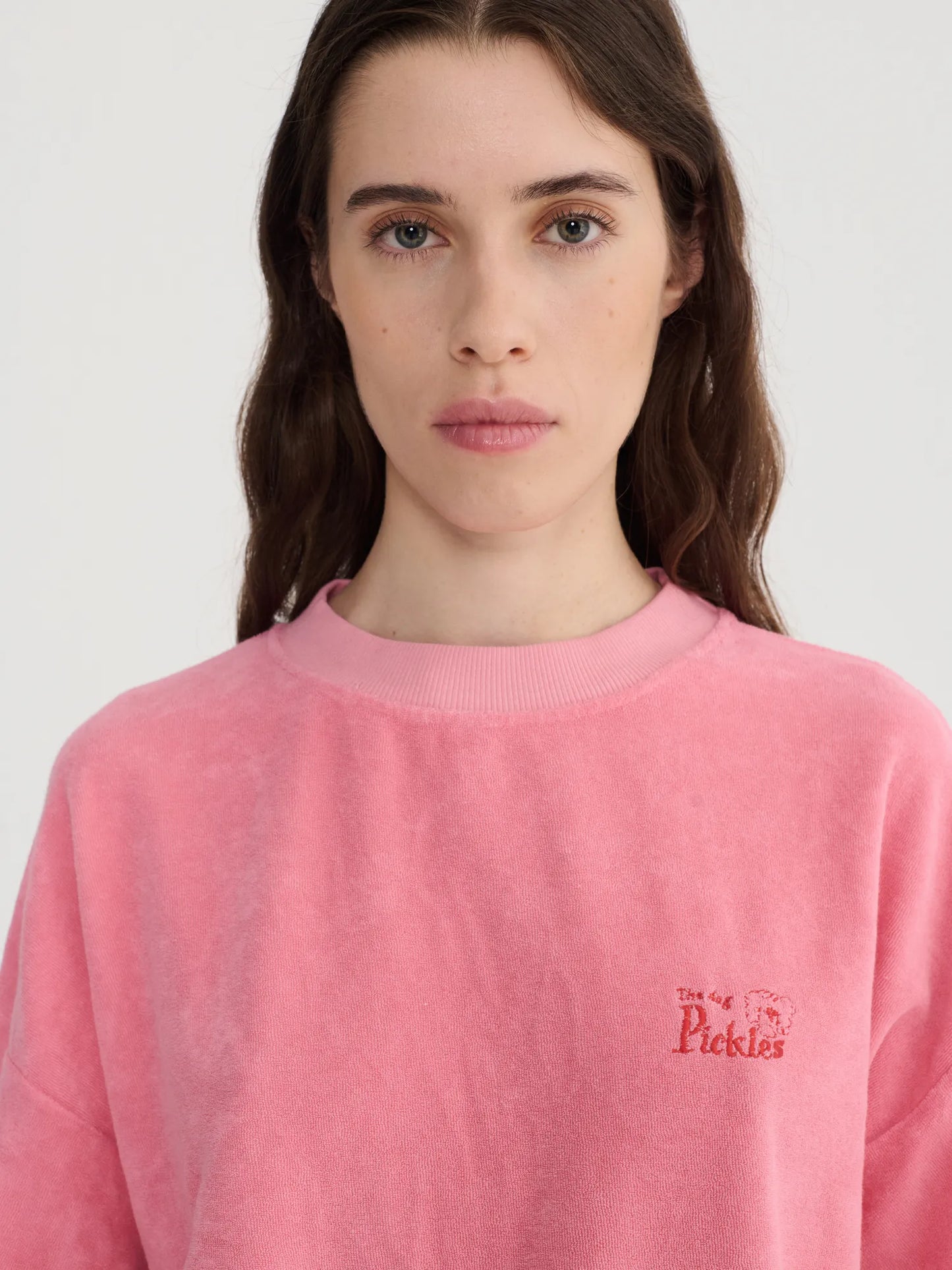 Terry embroidery sweatshirt
