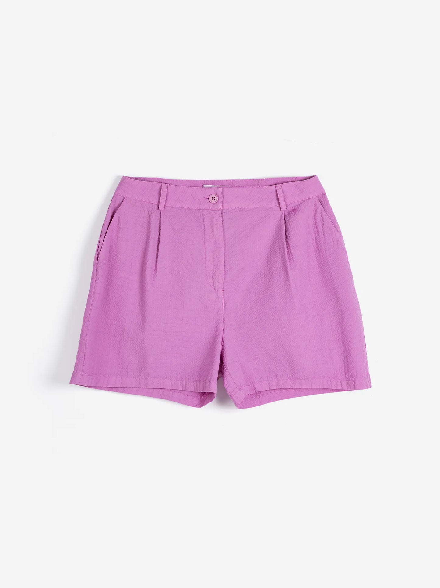 Pantalons curts prisats de seersuker