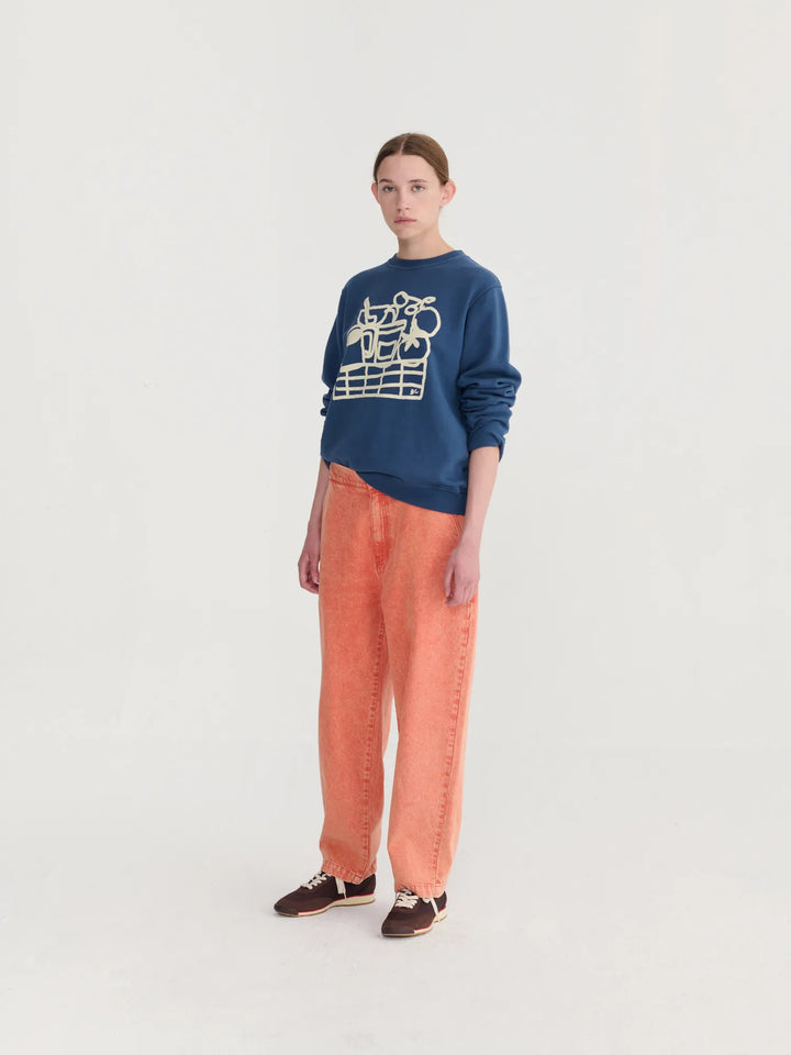 Washed relaxed fit jeans
