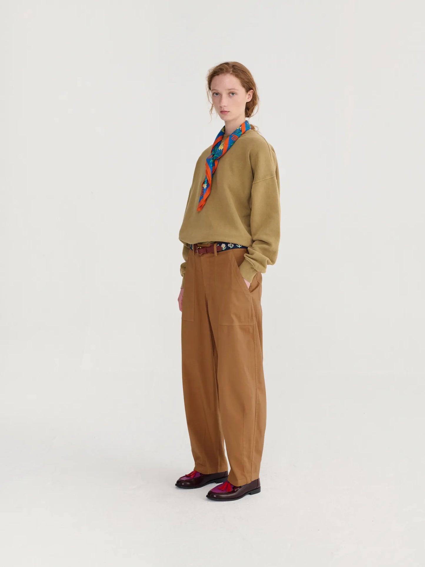 Paper touch coccon pants