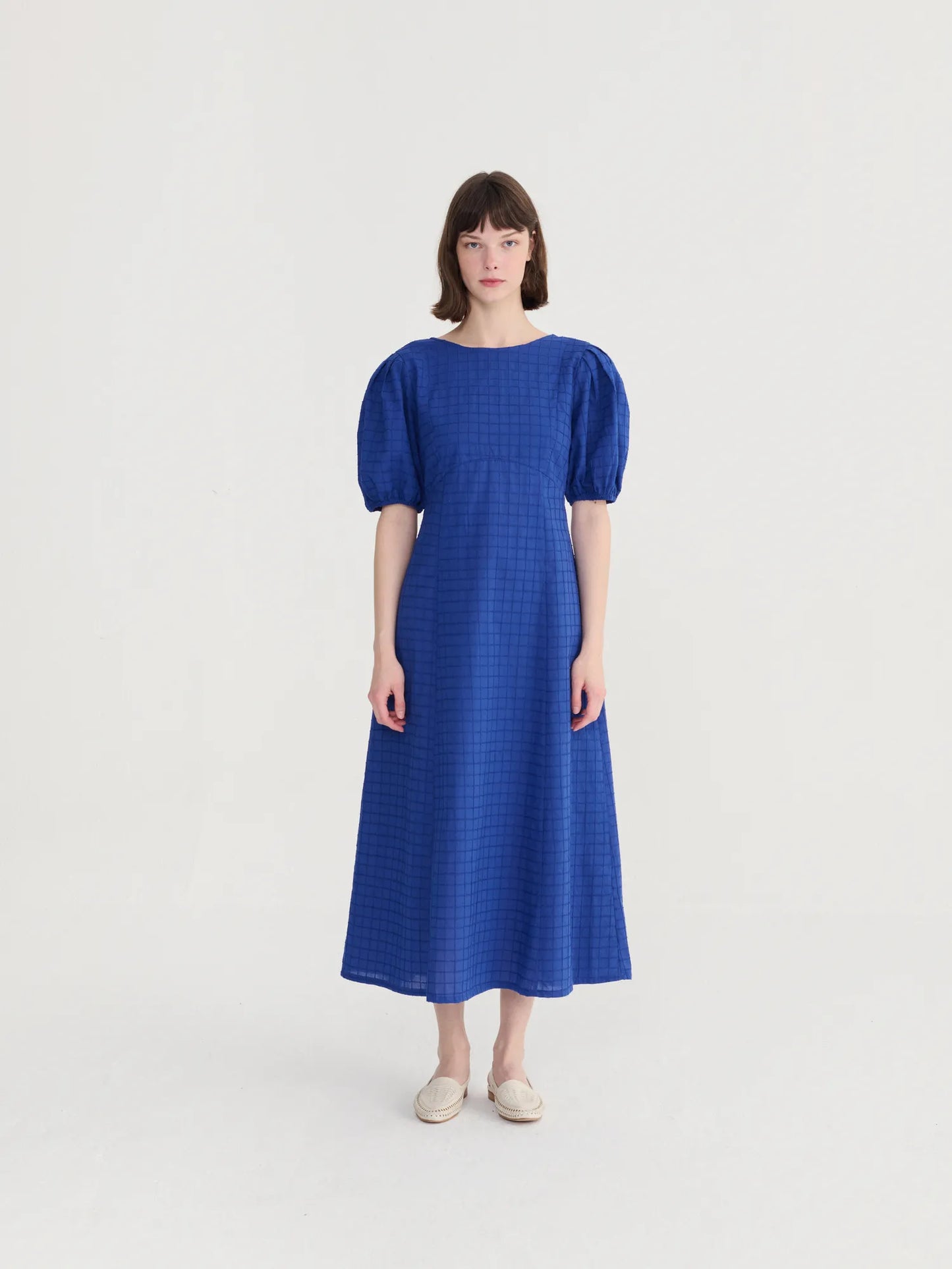 Fantasy cotton back cut dress