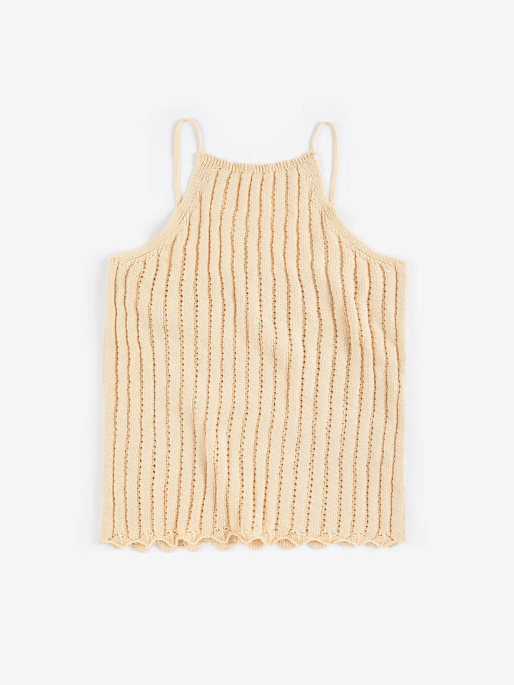 Openwork knitted top