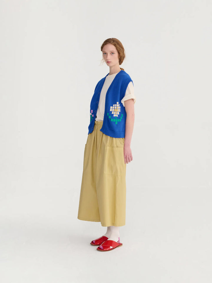 Pixel Flowers cotton vest