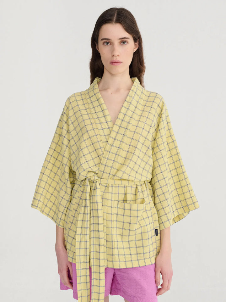 Spicy window bambula crep short kimono