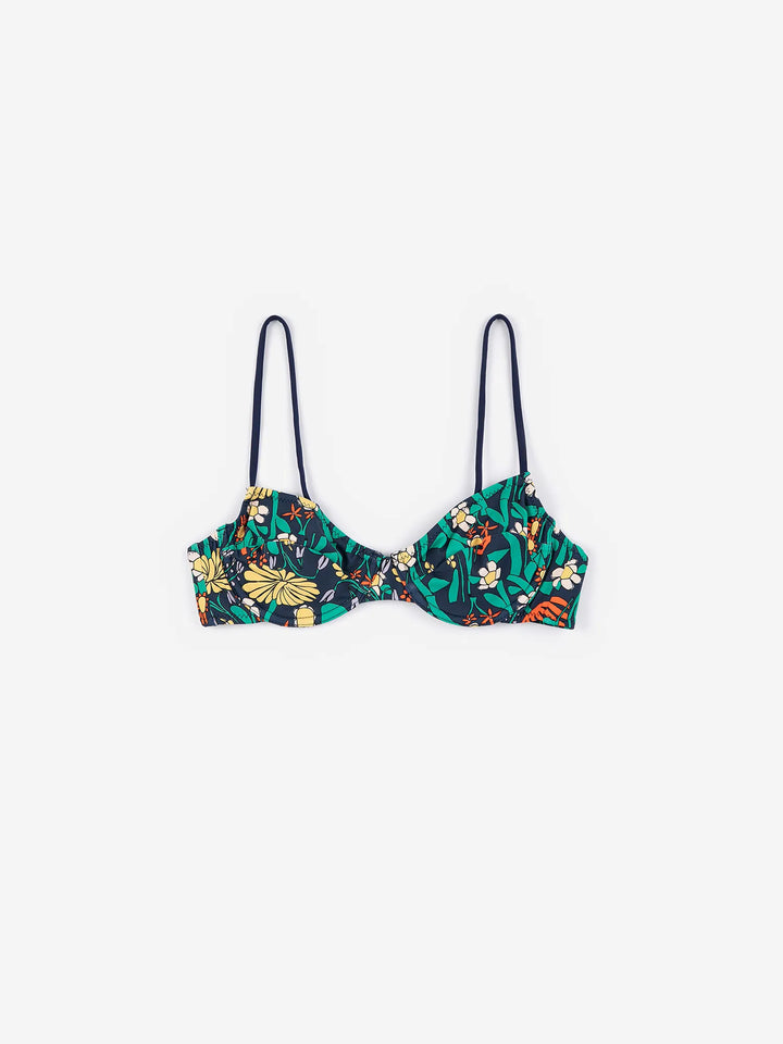 Color Herbalist bustier tie straps top