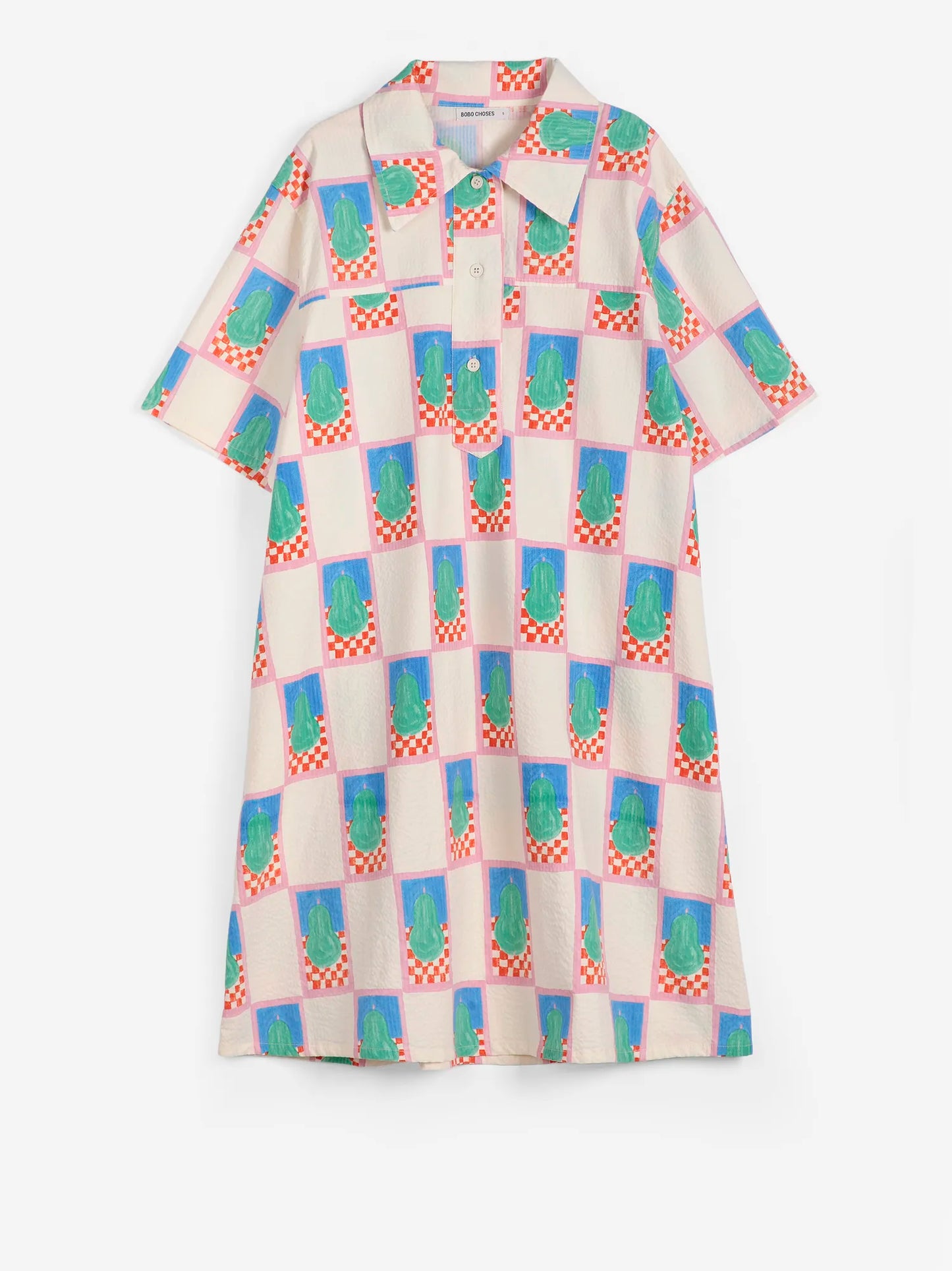 Robe chemise mini motif Simple Pear