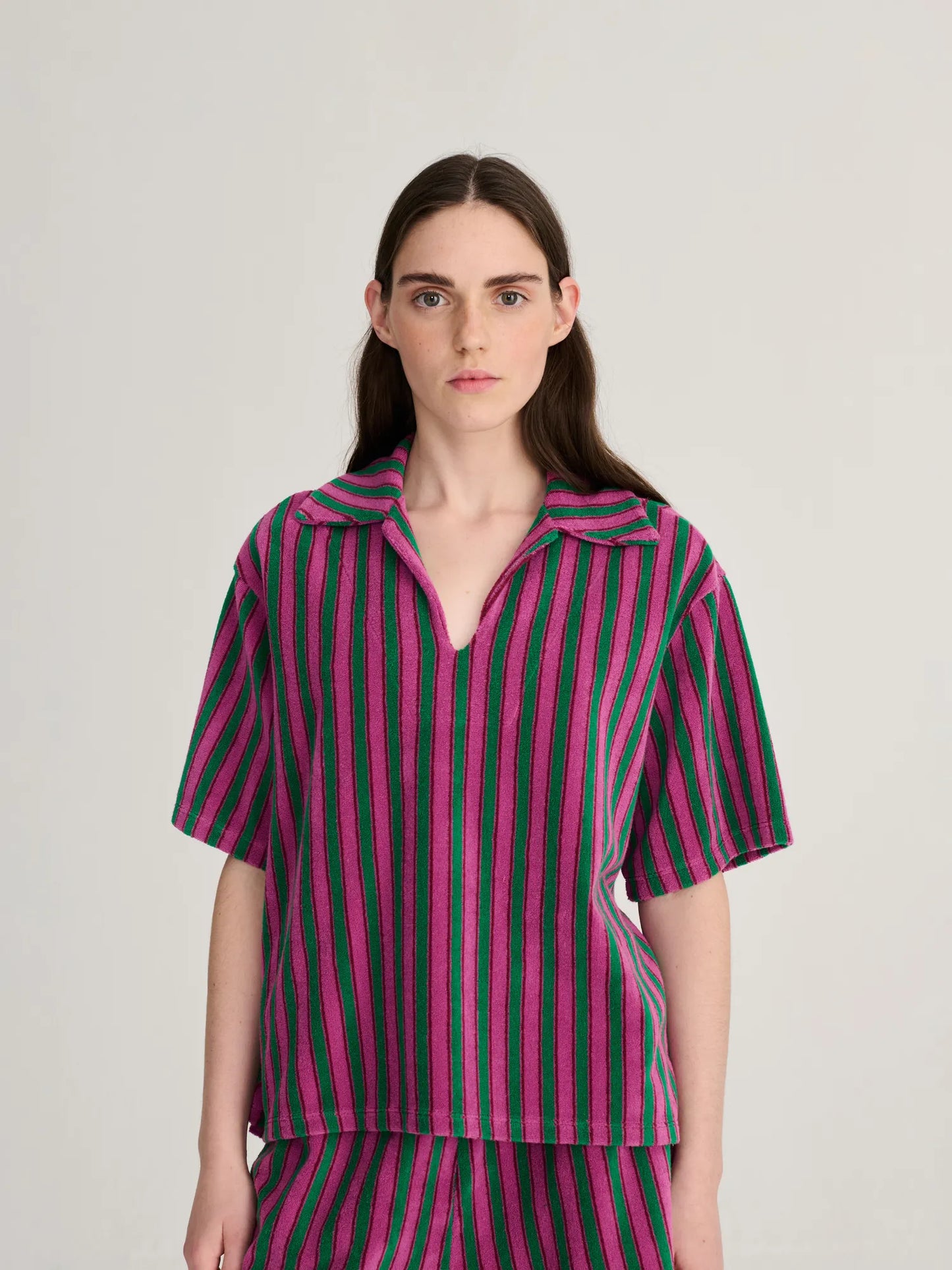 Terry polo shirt