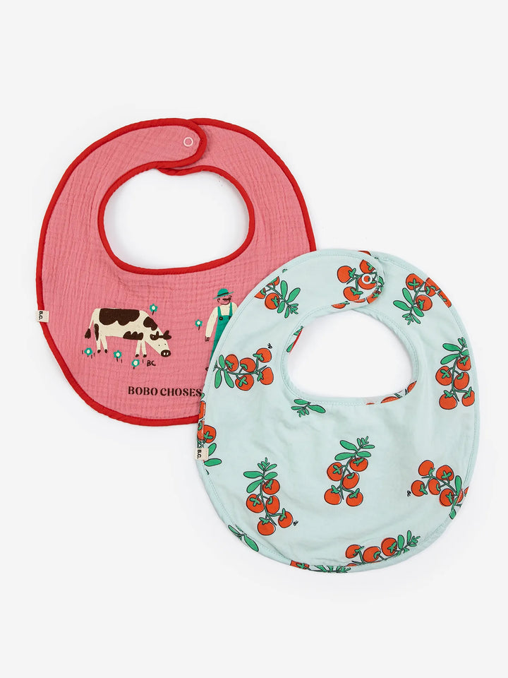 Juicy Tomatoes bib set x2