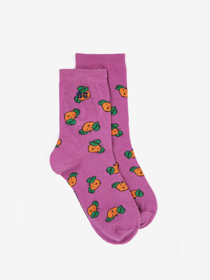 Tangerine all over short socks