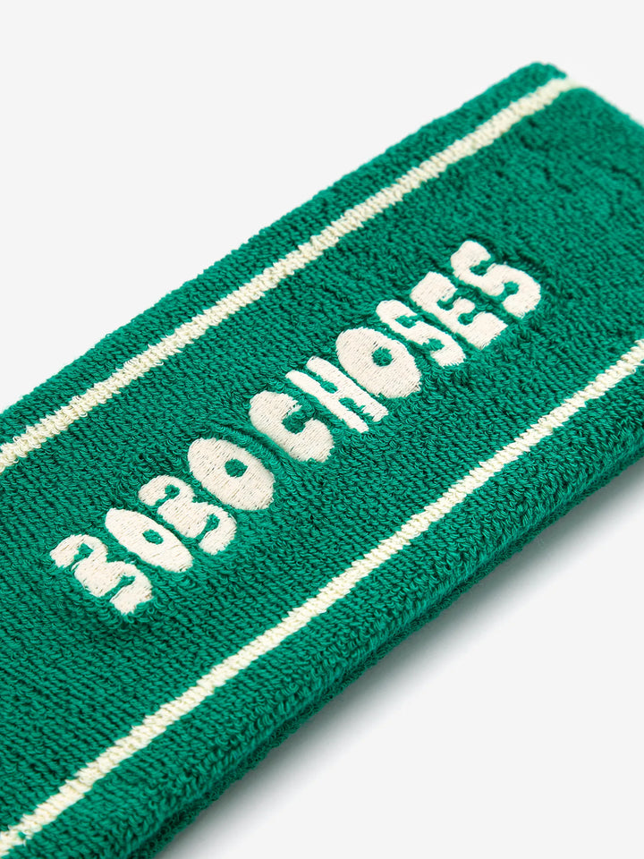 Bobo Choses green terry headband